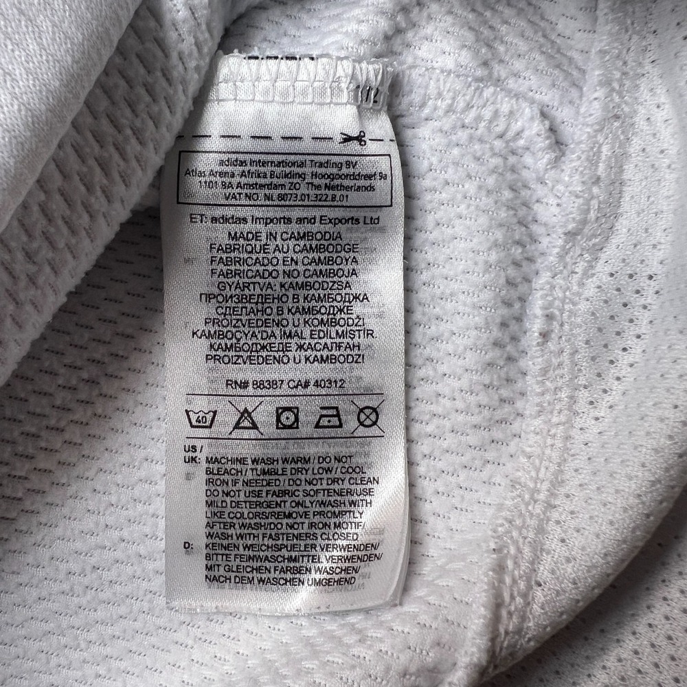 Adidas Climawarm Hoodie Mens XL White Black Big Logo 2010s Retro Sportswear - Picture 8 of 13